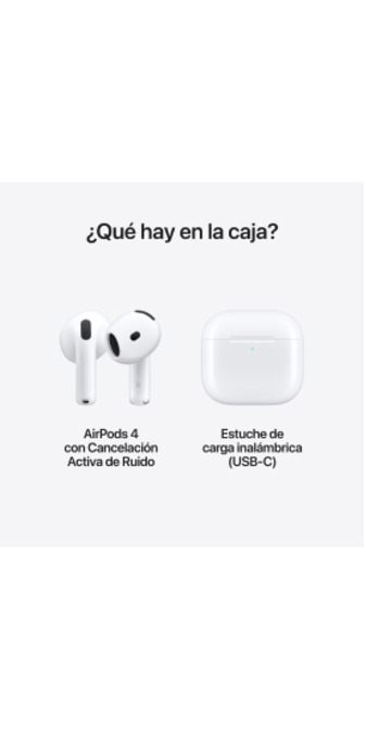 AirPods 4 Cancelación Activa de Ruido Seminuevos | Entel