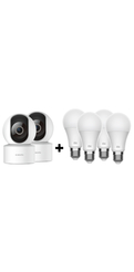 2 Smart Camera C200 + 4 Ampolletas Inteligentes