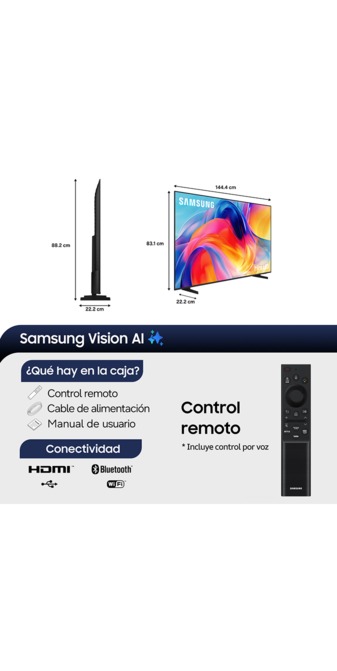 Samsung Mini LED M75H 65", foto 2