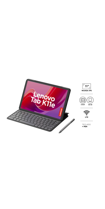 Lenovo Tab K11e 11" 128GB 8GB 4G Luna Grey, foto 2