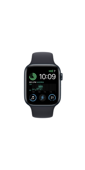 Apple Watch SE 44mm Aluminio GPS Medianoche - Correa S/M