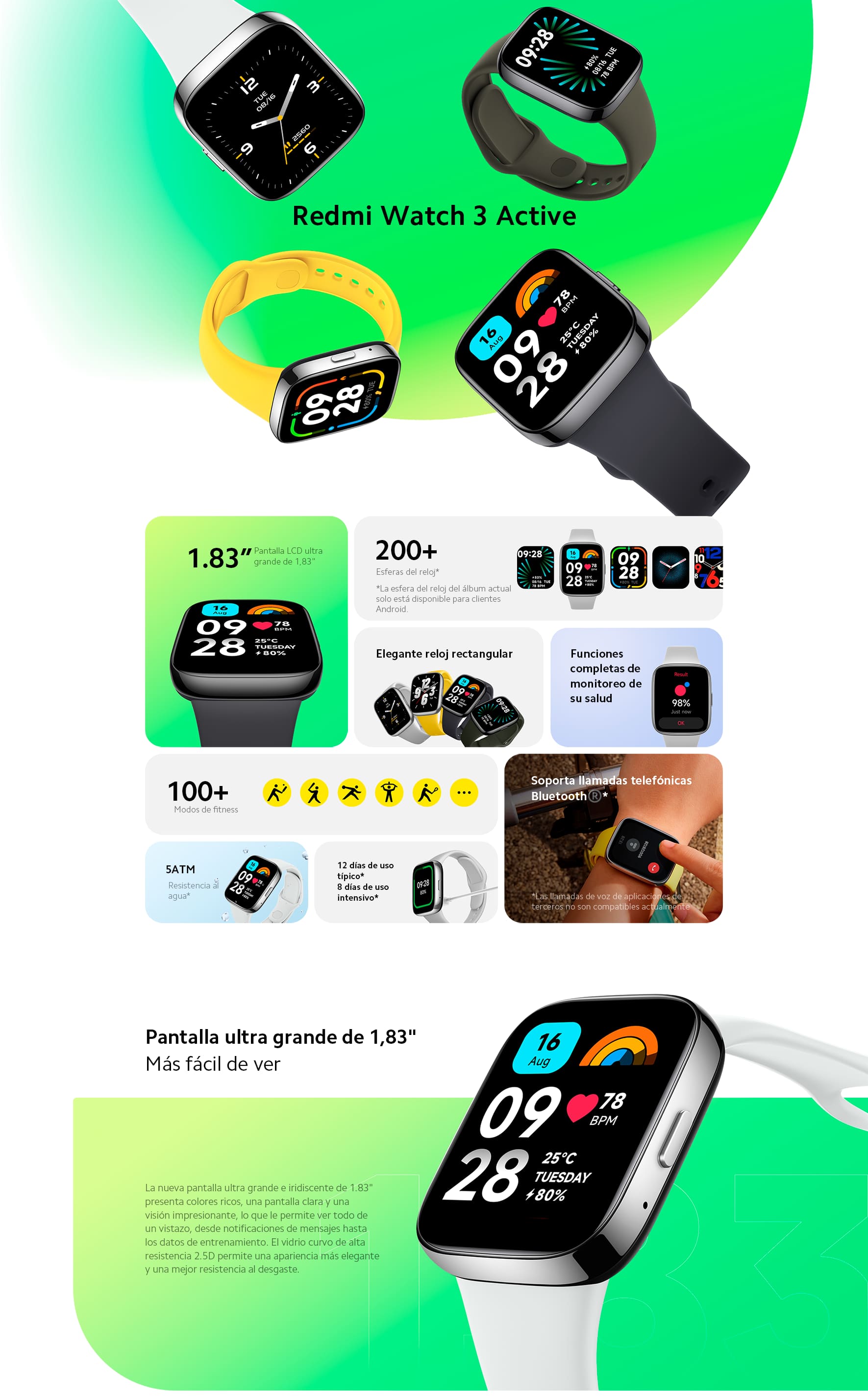 redmi watch 3 active